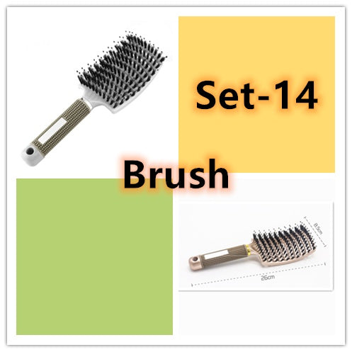 Hairbrush Anti Kit Brushy Women Detangler Hair Brush Bristle Nylon Scalp Massage Teaser Hair Brush Comb Hairbrush Anti Kit Brushy Women Detangler Hair Brush Bristle Nylon Scalp Massage Teaser Hair Brush Comb